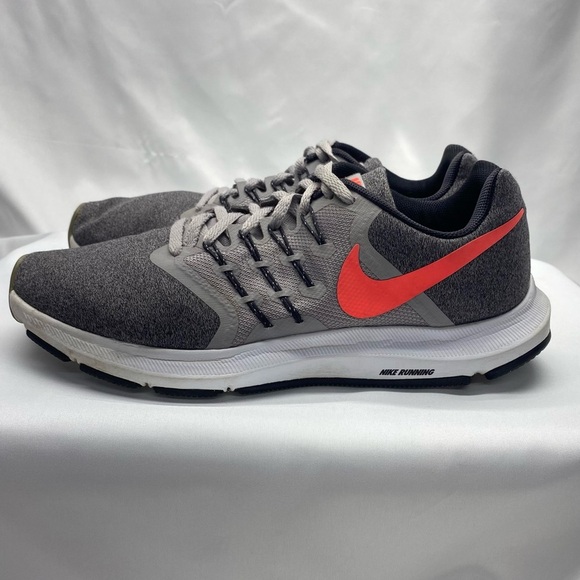 Nike women’s Runswift sneakers 8.5 gray and orange ATHLETIC RUN WALK ATHLEISURE - Picture 1 of 10